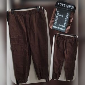 Forever 21 Women's Brown Jogger Pants Size XL